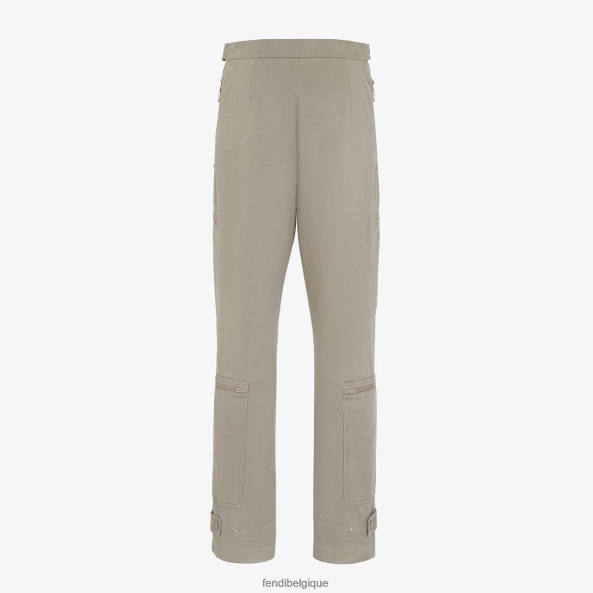 vêtements Fendi pantalon de forage colombe beige femmes 8X8J2J1191 Fendi Lunette De Soleil
