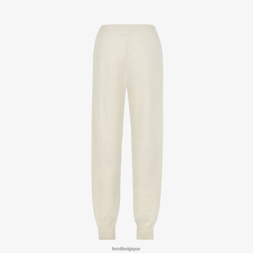 vêtements Fendi pantalon en cachemire blanc femmes 8X8J2J1188 Fendi Lunette De Soleil