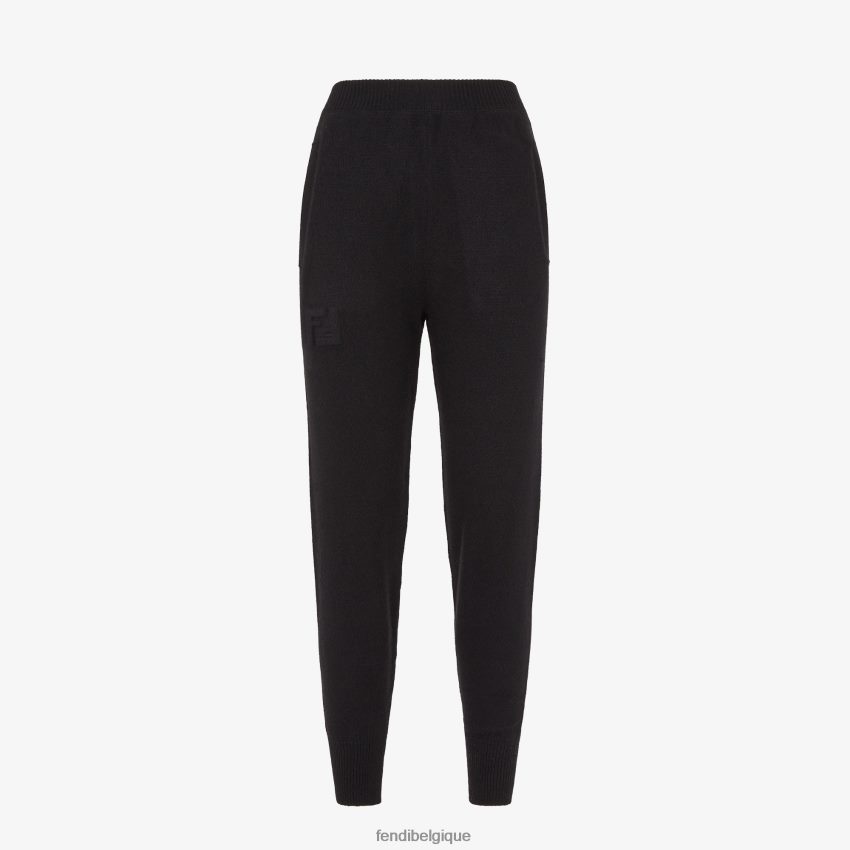 vêtements Fendi pantalon en éco-cachemire noir femmes 8X8J2J1182 Fendi Lunette De Soleil