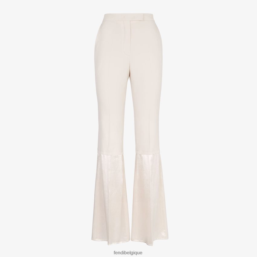 vêtements Fendi pantalon en gabardine beige femmes 8X8J2J1083 Fendi Lunette De Soleil
