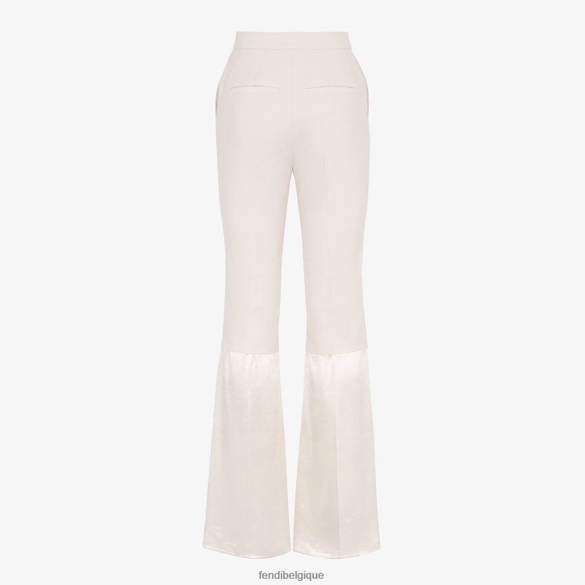 vêtements Fendi pantalon en gabardine beige femmes 8X8J2J1083 Fendi Lunette De Soleil