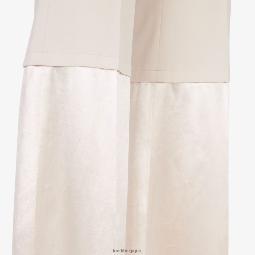 vêtements Fendi pantalon en gabardine beige femmes 8X8J2J1083 Fendi Lunette De Soleil