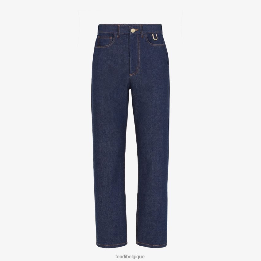 vêtements Fendi pantalon en jean bleu femmes 8X8J2J1195 Fendi Sac