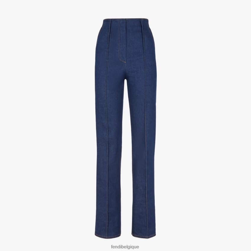 vêtements Fendi pantalon en jean bleu femmes 8X8J2J1196 Fendi Belgique