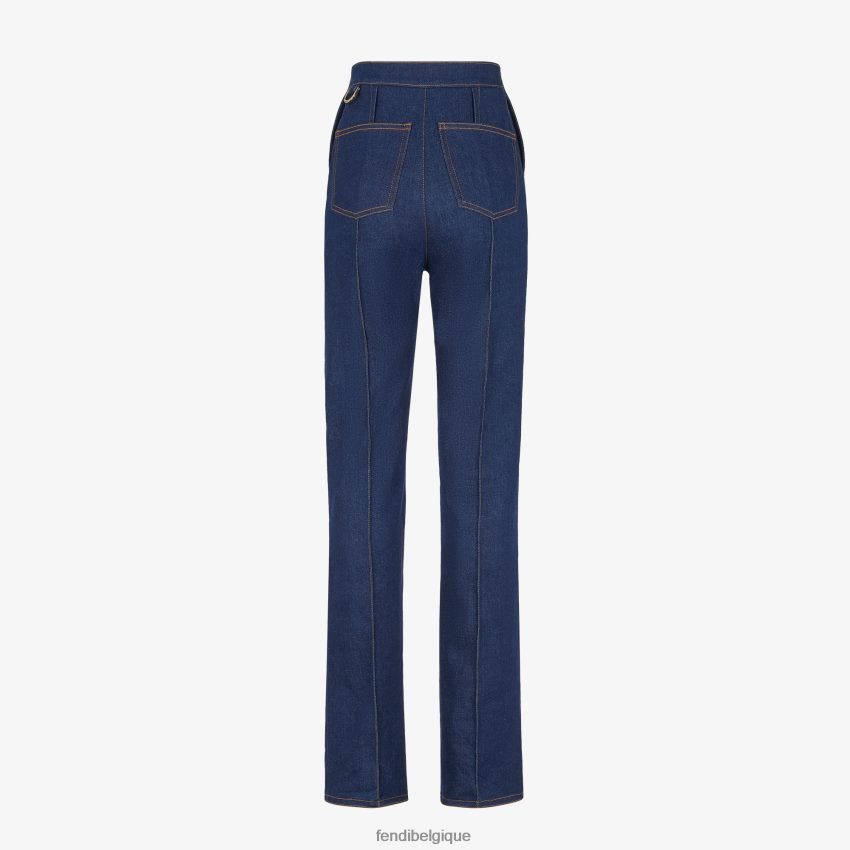 vêtements Fendi pantalon en jean bleu femmes 8X8J2J1196 Fendi Belgique
