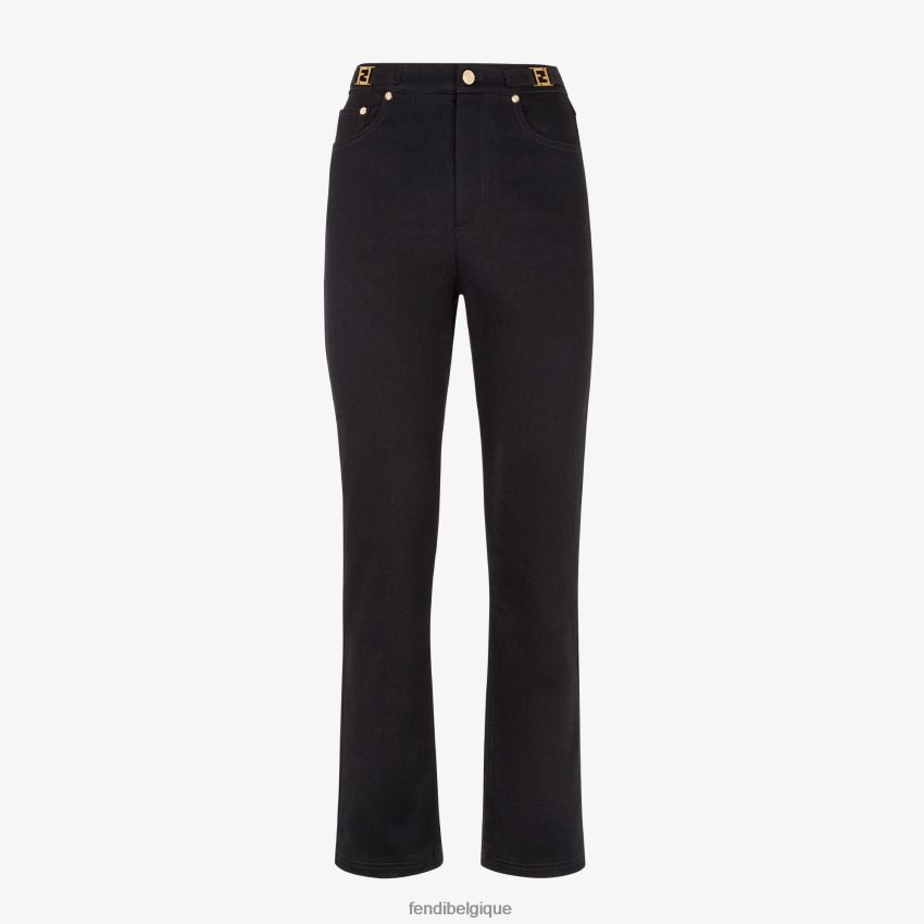 vêtements Fendi pantalon en jean noir femmes 8X8J2J1231 Fendi Sac