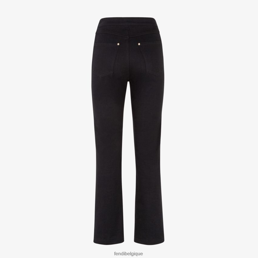 vêtements Fendi pantalon en jean noir femmes 8X8J2J1231 Fendi Sac