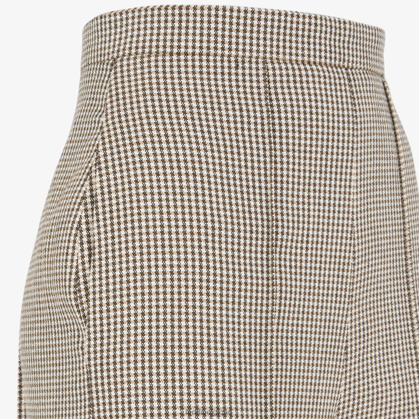 vêtements Fendi pantalon en laine pied-de-poule beige femmes 8X8J2J1221 Fendi Lunette De Soleil
