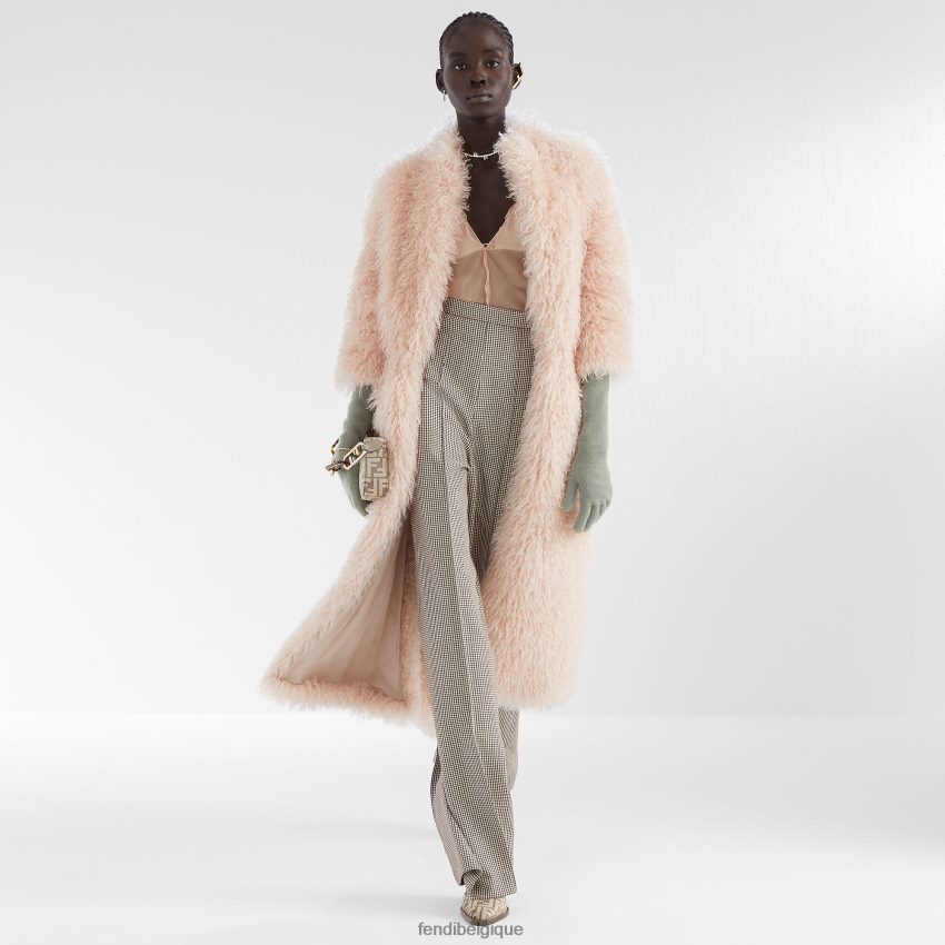 vêtements Fendi pantalon en laine pied-de-poule beige femmes 8X8J2J1221 Fendi Lunette De Soleil