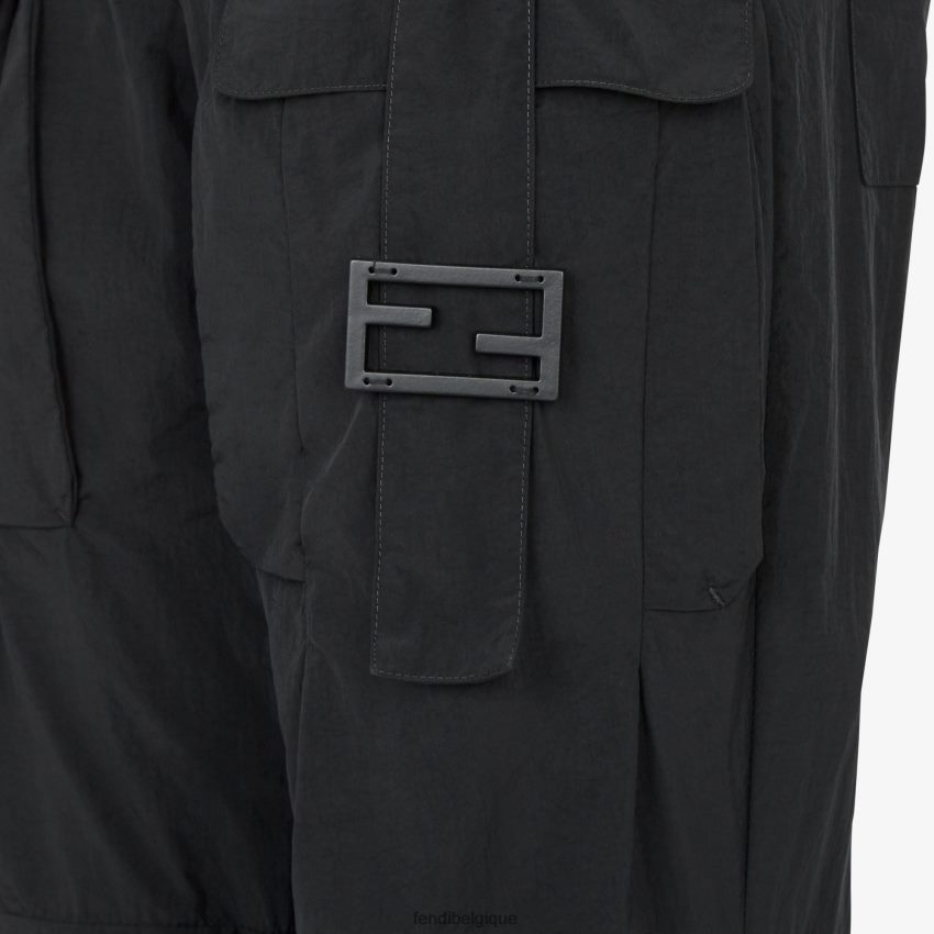 vêtements Fendi pantalon en nylon noir femmes 8X8J2J1096 Fendi Sac
