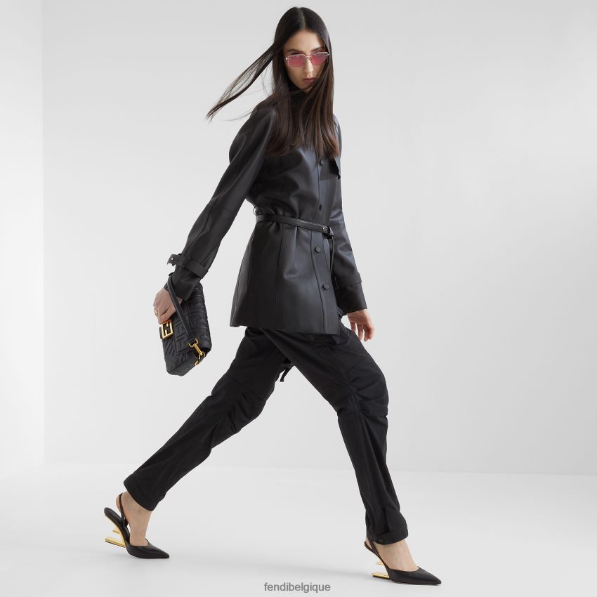 vêtements Fendi pantalon en nylon noir femmes 8X8J2J1096 Fendi Sac