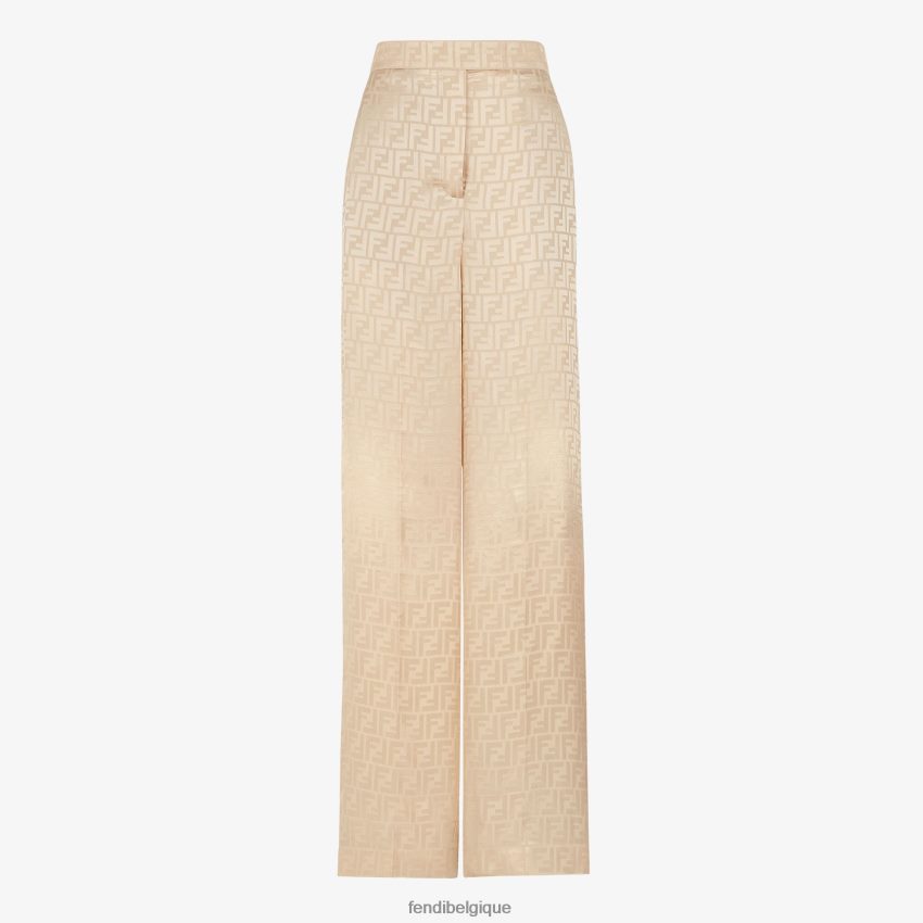 vêtements Fendi pantalon en soie beige femmes 8X8J2J969 Fendi Lunette De Soleil