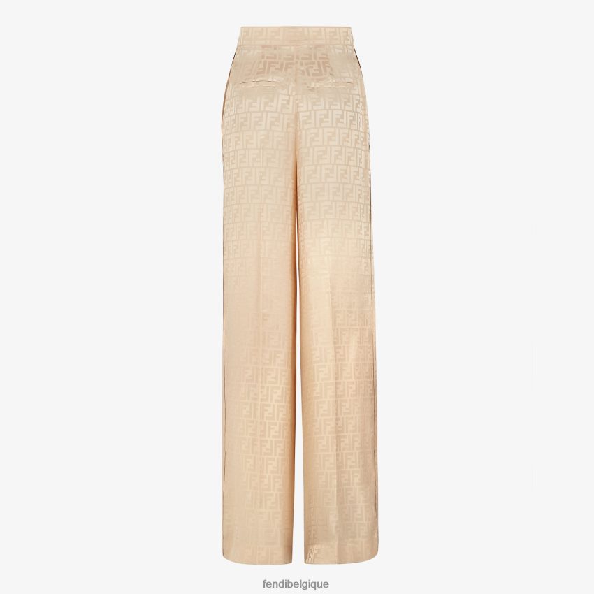 vêtements Fendi pantalon en soie beige femmes 8X8J2J969 Fendi Lunette De Soleil