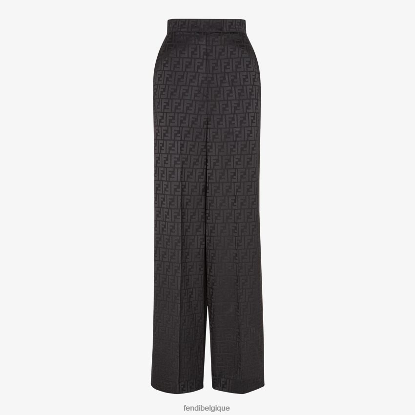 vêtements Fendi pantalon en soie noir femmes 8X8J2J996 Fendi Lunette De Soleil