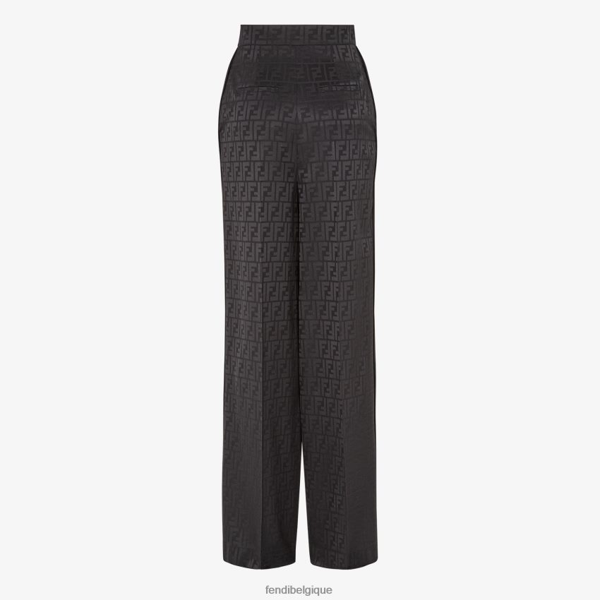 vêtements Fendi pantalon en soie noir femmes 8X8J2J996 Fendi Lunette De Soleil