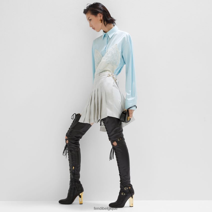 vêtements Fendi short en laine blanc femmes 8X8J2J991 Fendi Sac