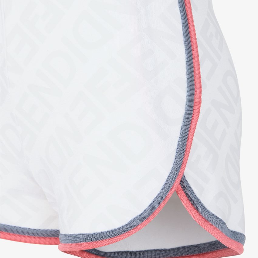 vêtements Fendi short en viscose blanc femmes 8X8J2J1036 Fendi Sac