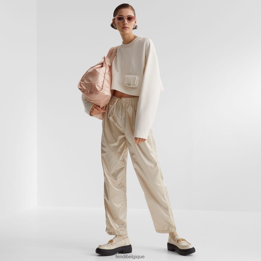 vêtements Fendi sweat-shirt en jersey blanc femmes 8X8J2J1151 Fendi Belgique