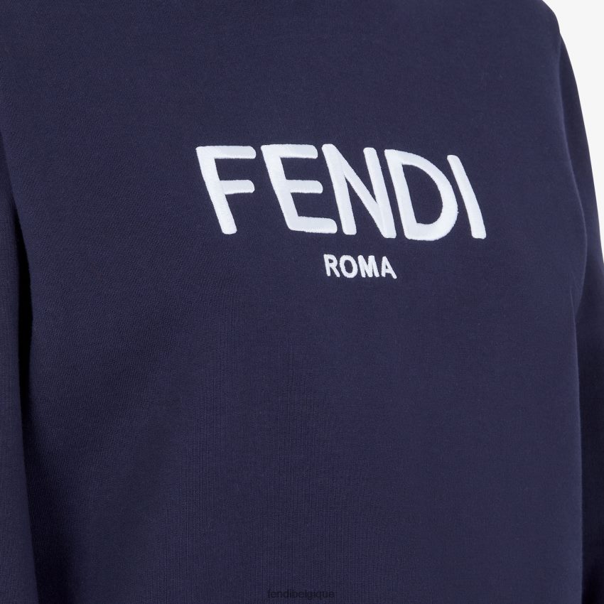 vêtements Fendi sweat-shirt en jersey bleu femmes 8X8J2J1219 Fendi Sac