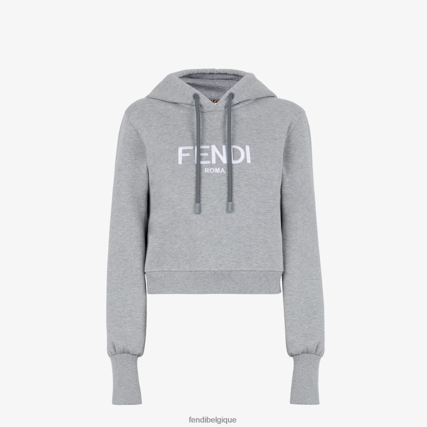 vêtements Fendi sweat-shirt en jersey mélangé gris femmes 8X8J2J1186 Fendi Sac