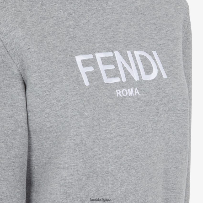 vêtements Fendi sweat-shirt en jersey mélangé gris femmes 8X8J2J1186 Fendi Sac