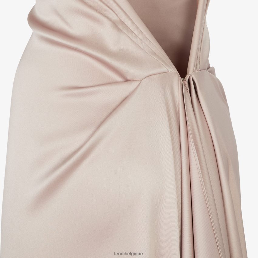 vêtements Fendi robe ancienne en soie rose femmes 8X8J2J1090 Fendi Sac
