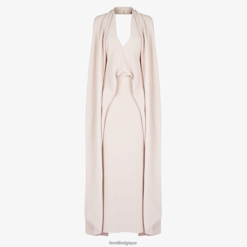 vêtements Fendi robe en cady pâle rose femmes 8X8J2J1004 Fendi Belgique