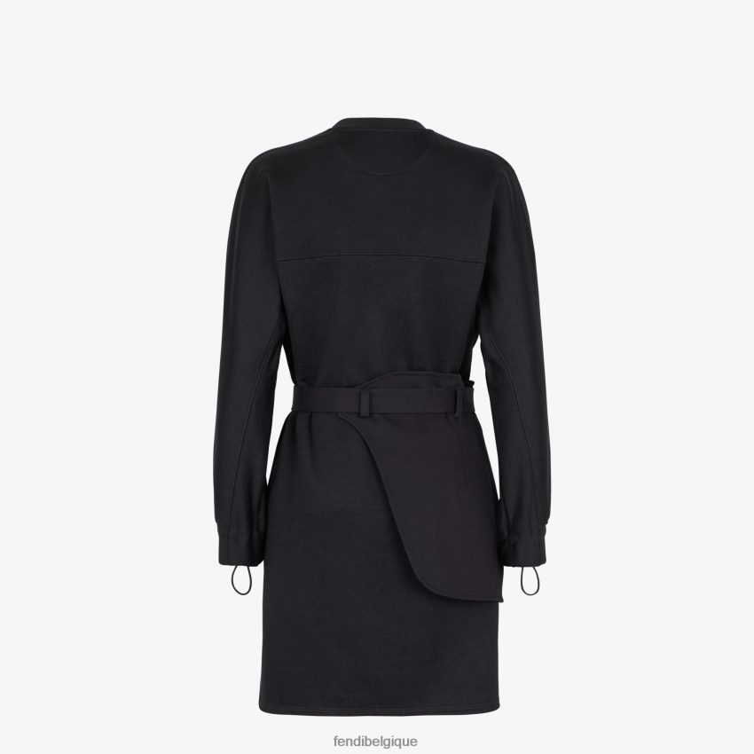 vêtements Fendi robe en jersey noir femmes 8X8J2J1222 Fendi Sac
