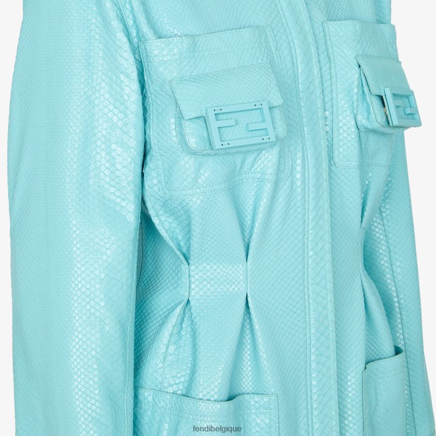 vêtements Fendi robe en python bleu clair femmes 8X8J2J1189 Fendi Sac
