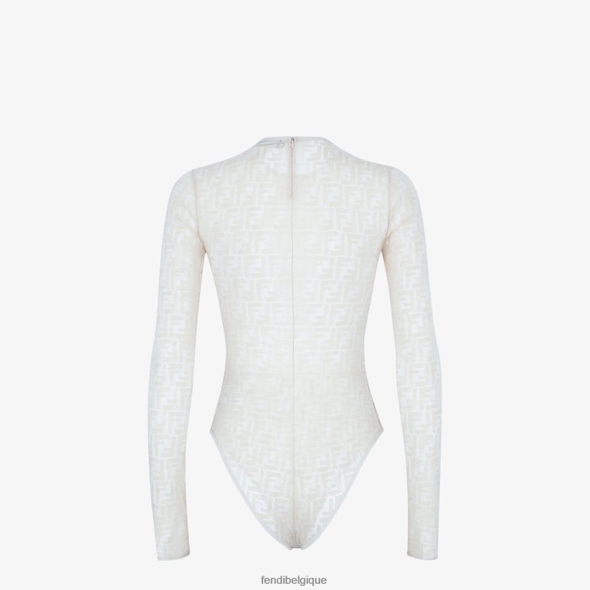 vêtements Fendi body en dentelle blanc femmes 8X8J2J1128 Fendi Lunette De Soleil