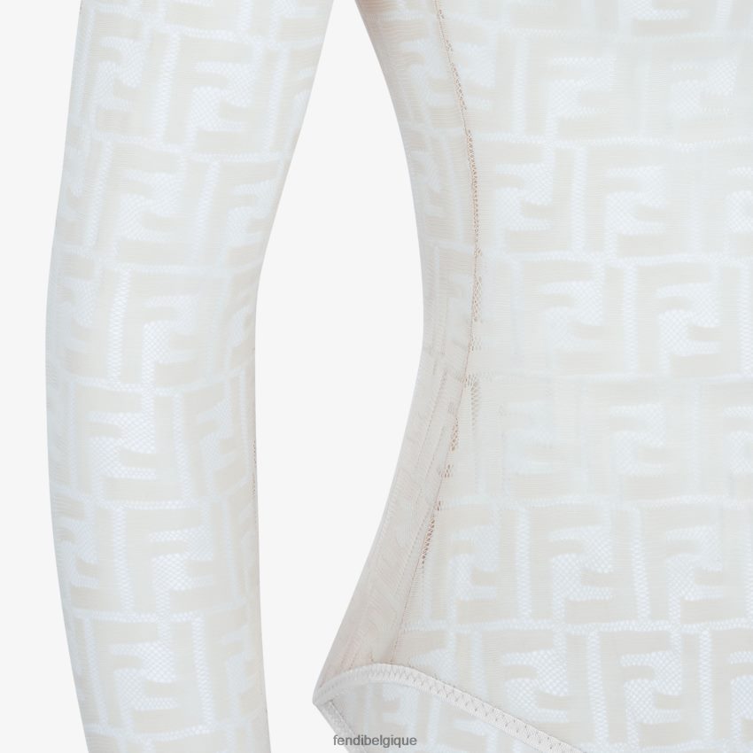 vêtements Fendi body en dentelle blanc femmes 8X8J2J1128 Fendi Lunette De Soleil