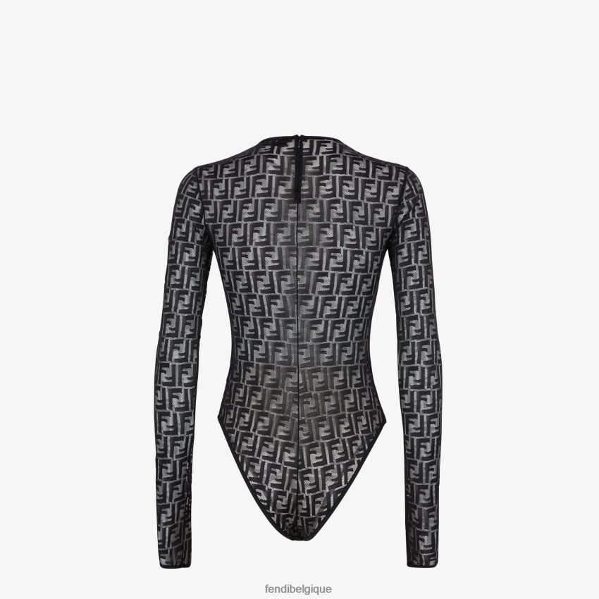 vêtements Fendi corps en dentelle noir femmes 8X8J2J956 Fendi Belgique