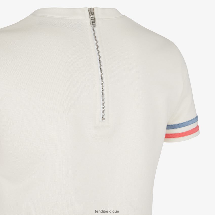 vêtements Fendi jupe en jersey blanc femmes 8X8J2J1040 Fendi Belgique