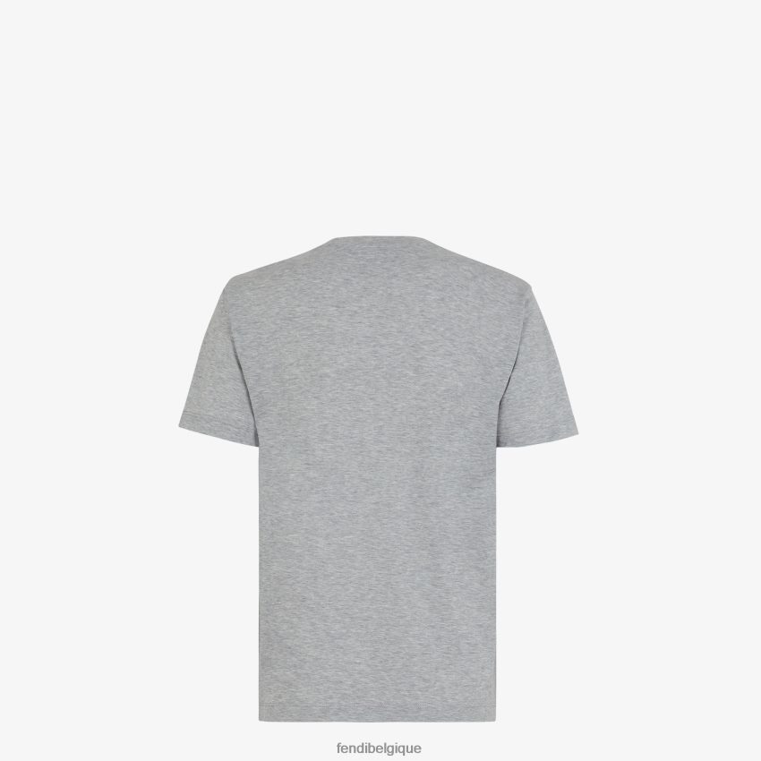 vêtements Fendi t-shirt en coton mélangé gris femmes 8X8J2J1113 Fendi Lunette De Soleil