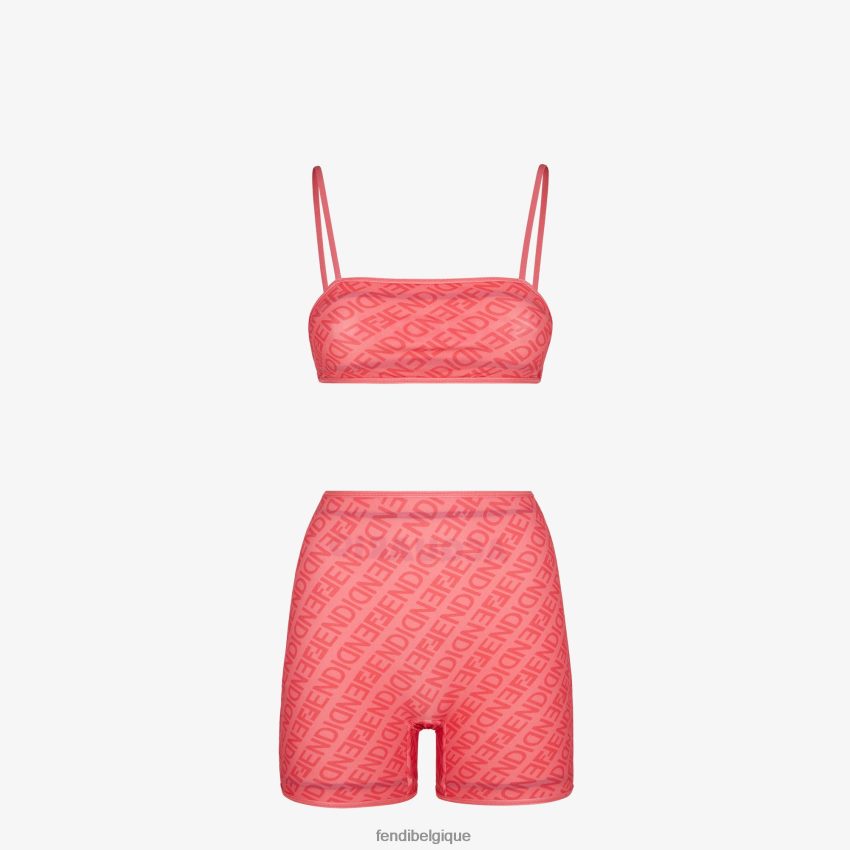 vêtements Fendi bikini en lycra blanc femmes 8X8J2J1022 Fendi Belgique