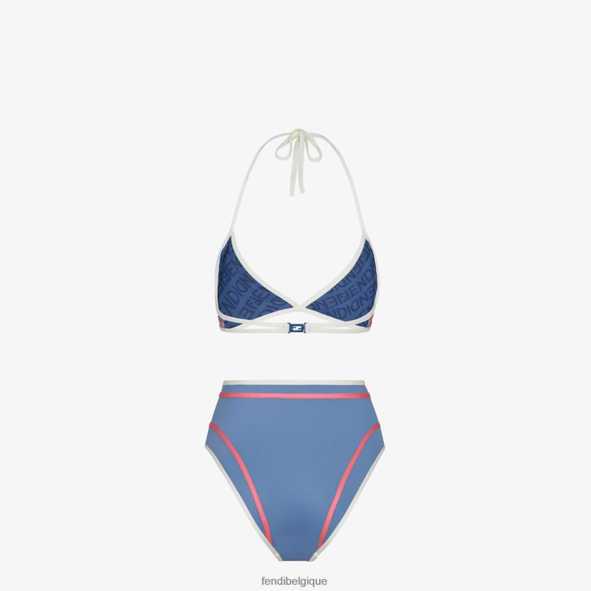 vêtements Fendi bikini en lycra bleu femmes 8X8J2J1024 Fendi Sac