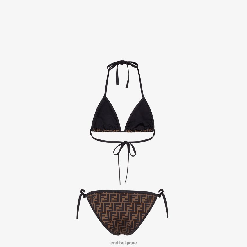 vêtements Fendi bikini en lycra noir femmes 8X8J2J1011 Fendi Lunette De Soleil