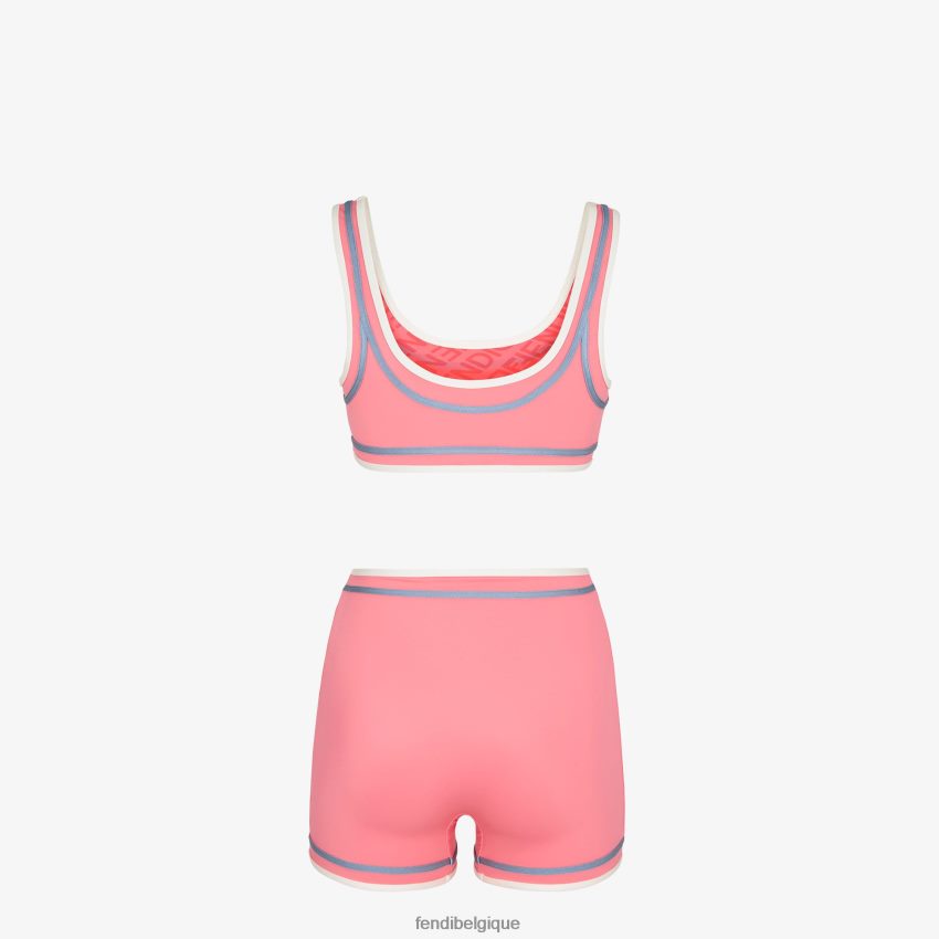 vêtements Fendi bikini en lycra rose femmes 8X8J2J1050 Fendi Lunette De Soleil
