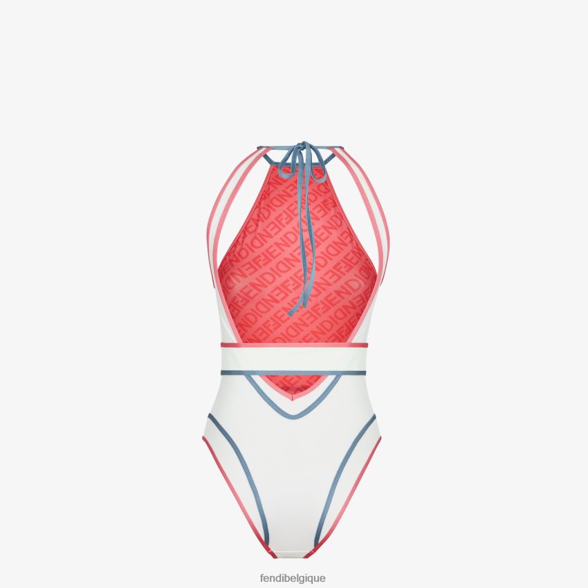 vêtements Fendi maillot de bain en lycra blanc femmes 8X8J2J1023 Fendi Lunette De Soleil