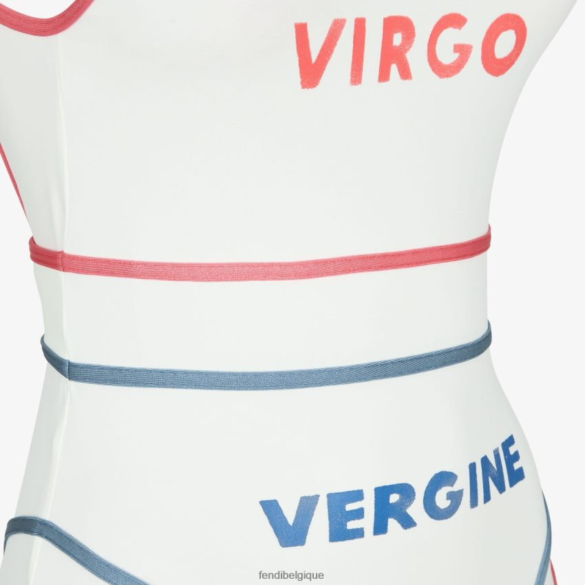 vêtements Fendi maillot de bain en lycra blanc femmes 8X8J2J1023 Fendi Lunette De Soleil