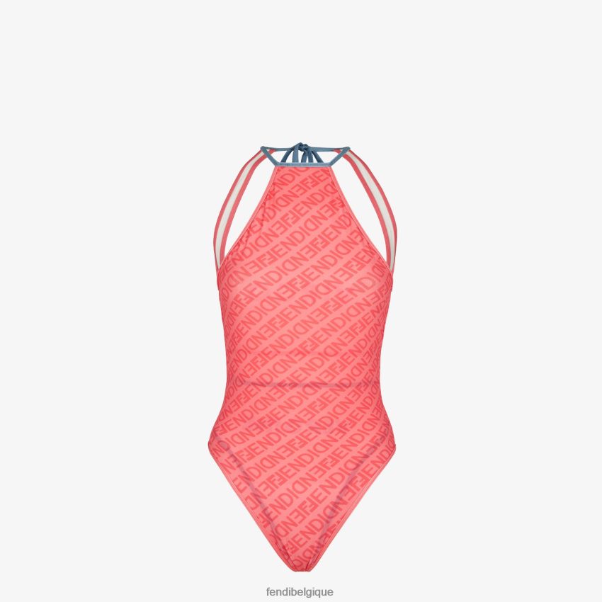 vêtements Fendi maillot de bain en lycra blanc femmes 8X8J2J1023 Fendi Lunette De Soleil