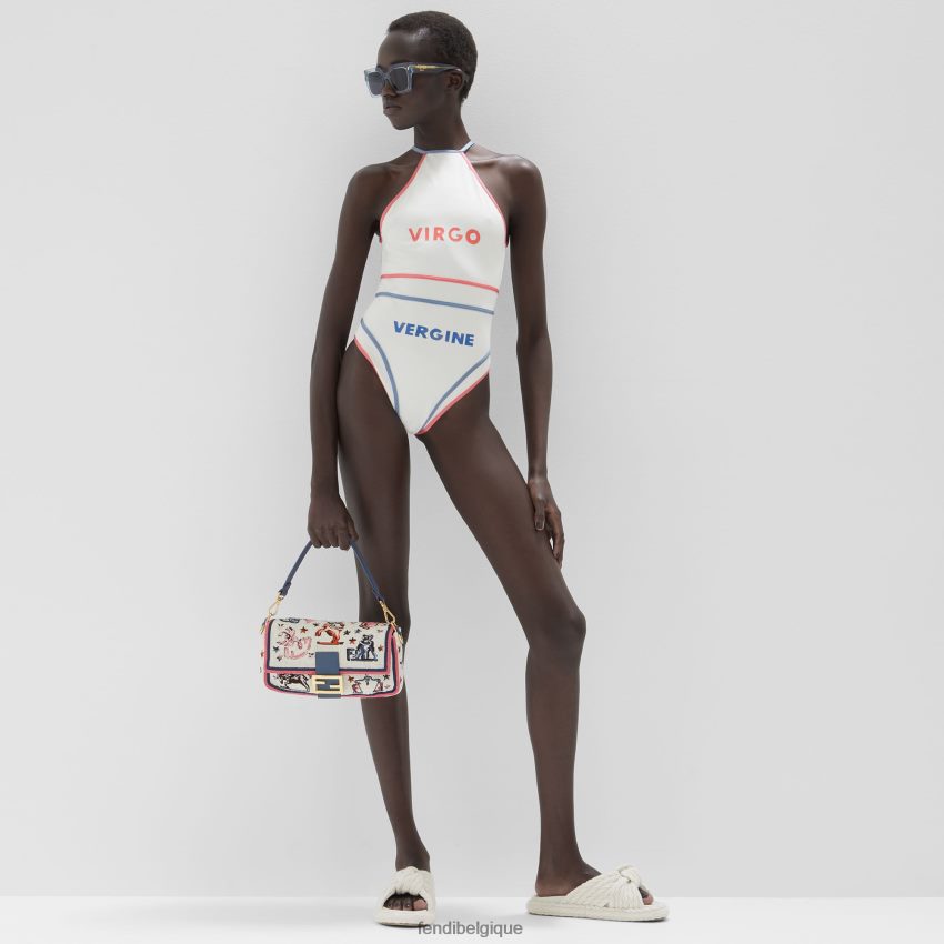 vêtements Fendi maillot de bain en lycra blanc femmes 8X8J2J1023 Fendi Lunette De Soleil