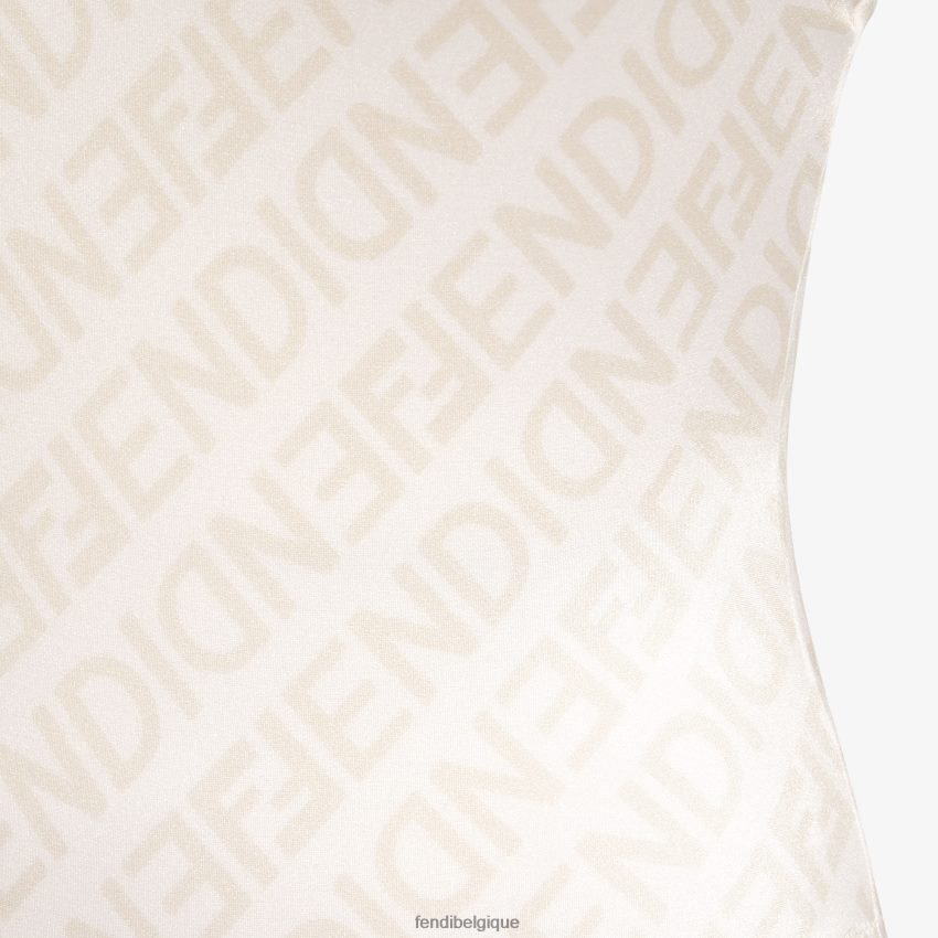 vêtements Fendi maillot de bain en lycra blanc femmes 8X8J2J1059 Fendi Lunette De Soleil