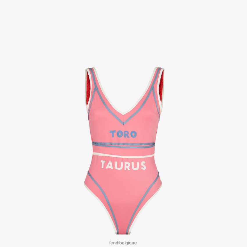 vêtements Fendi maillot de bain en lycra rose femmes 8X8J2J1051 Fendi Sac