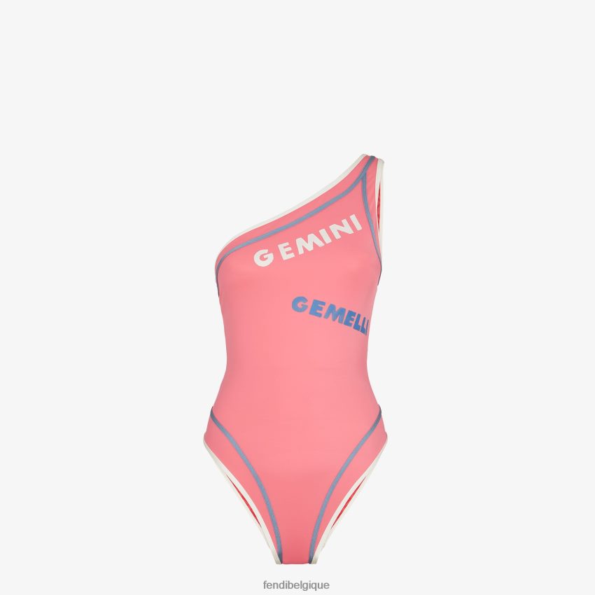 vêtements Fendi maillot de bain en lycra rose femmes 8X8J2J1052 Fendi Belgique
