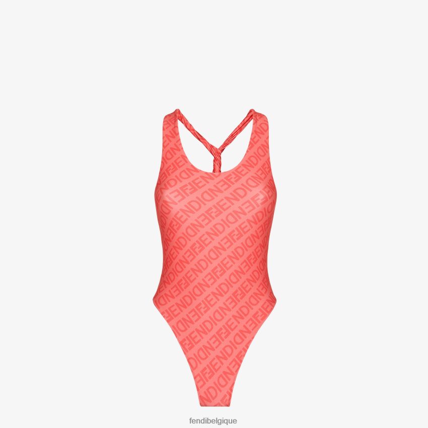 vêtements Fendi maillot de bain en lycra rose femmes 8X8J2J1058 Fendi Belgique