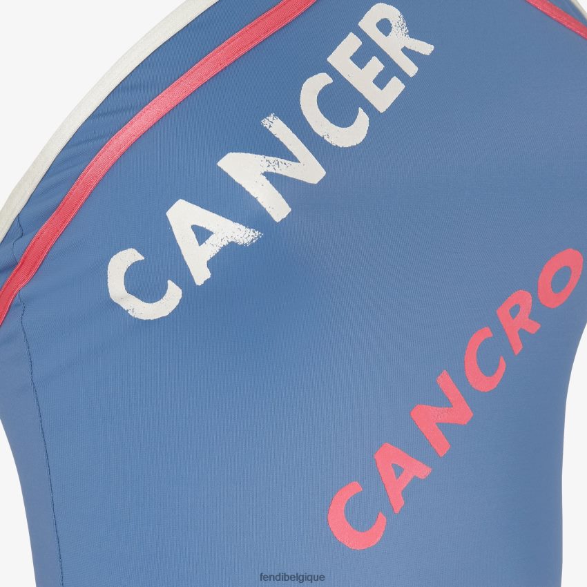 vêtements Fendi maillot de bain une pièce en lycra bleu femmes 8X8J2J1048 Fendi Sac