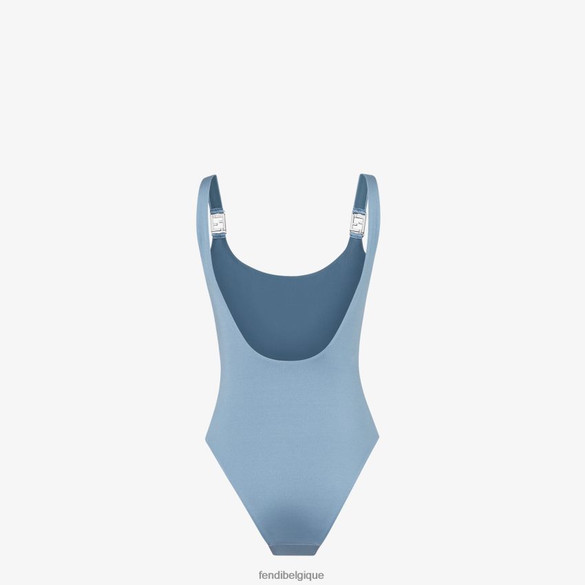 vêtements Fendi maillot de bain une pièce en lycra bleu femmes 8X8J2J1161 Fendi Lunette De Soleil