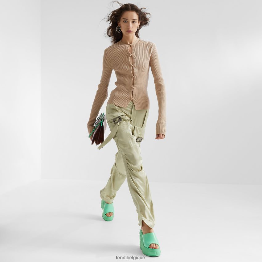 vêtements Fendi cardigan en coton beige femmes 8X8J2J1084 Fendi Sac