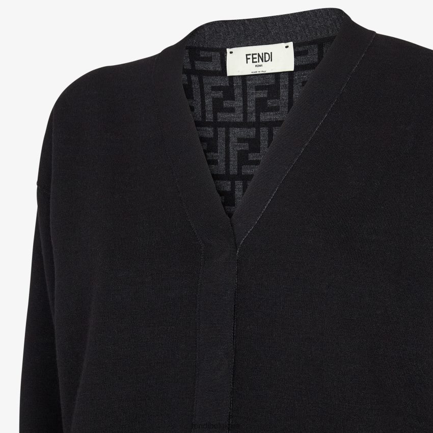vêtements Fendi cardigan en tricot noir femmes 8X8J2J1180 Fendi Sac